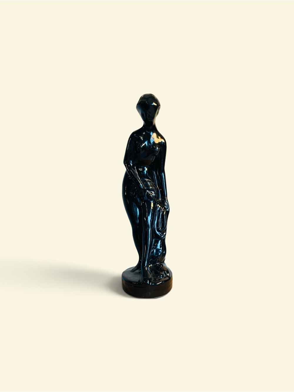 Black Ceramic Figurine